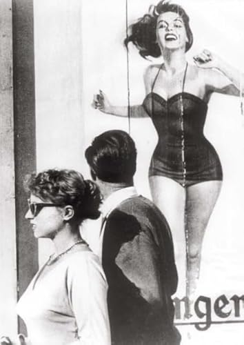 Tushita Postkarte schwarz weiß: The Look, 1958 von Tushita
