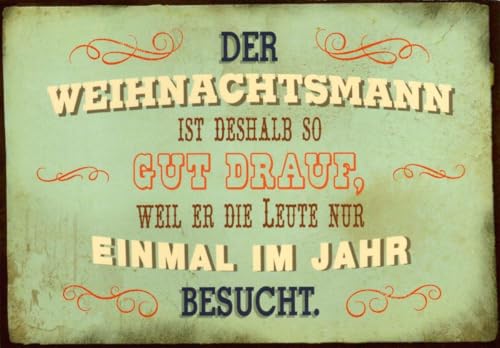 Tushita Weihnachtspostkarte Der Weihnachtsmann ist deshalb so gut drauf von Tushita
