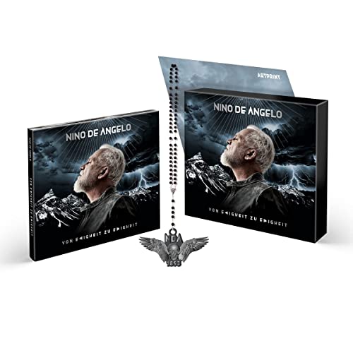Nino De Angelo, Neues Album 2023, Von Ewigkeit zu Ewigkeit, Limitierte Deluxe Edition Box-Set CD Digipack mit 2 neuen Bonustracks, Totenkopfkette, hochwertigem Artprint von Tusina
