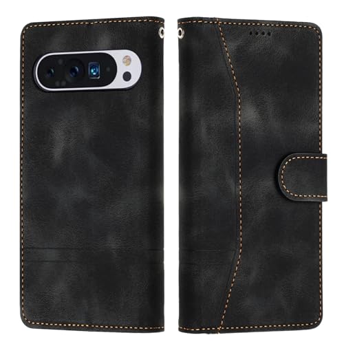 Tussvie Handyhülle für Google Pixel 9/9 Pro Hülle, Leder für Google Pixel 9 Hülle Klappbar Leder Flip Case Standfunktion Magnet Kartenfach Schutzhülle Klapphülle für Google Pixel 9 Pro (Schwarz) Tussvie Handyhülle für Google Pixel 9/9 Pro Hülle, Leder für Google Pixel 9 Hülle Klappbar Leder Flip Case Standfunktion Magnet Kartenfach Schutzhülle Klapphülle für Google Pixel 9 Pro (Schwarz) von Tussvie