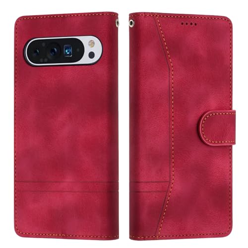 Tussvie Handyhülle für Google Pixel 9 Pro XL Hülle, Leder für Google 9 Pro XL Hülle Klappbar Leder Flip Case Standfunktion Magnet Kartenfach Schutzhülle Klapphülle für Google Pixel 9 Pro XL (Rot) Tussvie Handyhülle für Google Pixel 9 Pro XL Hülle, Leder für Google 9 Pro XL Hülle Klappbar Leder Flip Case Standfunktion Magnet Kartenfach Schutzhülle Klapphülle für Google Pixel 9 Pro XL (Rot) von Tussvie