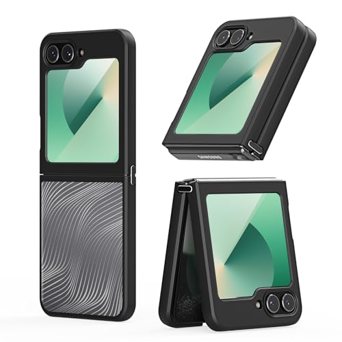 Tussvie Hülle für Samsung Galaxy Z Flip 6 Handyhülle Dünne [Nie Vergilbung] [Anti-Fingerabdruck] Stoßfeste Schutzhülle gegen Fallschäden Handyhülle Kompatibel mit Samsung Galaxy Z Flip 6 (Schwarz) von Tussvie