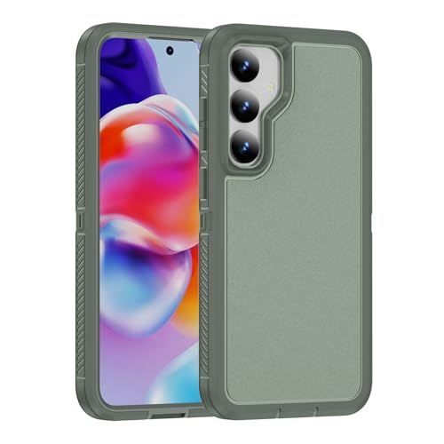 Tuvror Schutzhülle für Samsung Galaxy S24 und S25, stoßfest, staubdicht, sturzsicher, militärischer Schutz, Dual-Guard-Hülle für Samsung Galaxy S24 und S25, Grün Tuvror Schutzhülle für Samsung Galaxy S24 und S25, stoßfest, staubdicht, sturzsicher, militärischer Schutz, Dual-Guard-Hülle für Samsung Galaxy S24 und S25, Grün von Tuvror
