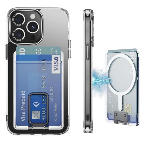 Tuvror Magnetisch für iPhone 13 Pro Max Hülle und Kartenhalter mit Ständer, (kompatibel mit MagSafe) Stoßfeste Militär-Grade Schutz, Geldbörse Telefon Fall für iPhone 13 Pro Max (6.7 Zoll), klar Tuvror Magnetisch für iPhone 13 Pro Max Hülle und Kartenhalter mit Ständer, (kompatibel mit MagSafe) Stoßfeste Militär-Grade Schutz, Geldbörse Telefon Fall für iPhone 13 Pro Max (6.7 Zoll), klar von Tuvror