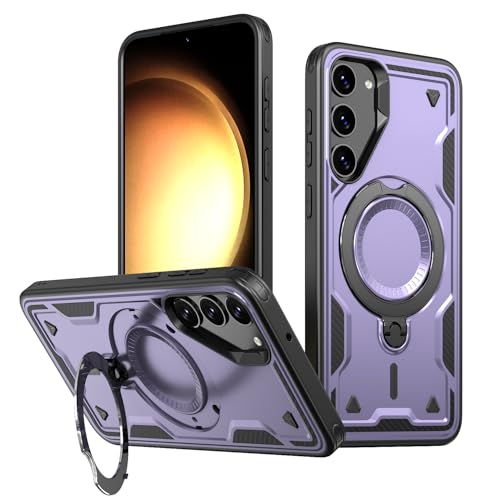 Tuvror für Samsung Galaxy S23 Hülle, 360° Drehbarer Ständer, Stoßfeste, sturzsicher Handyhülle, Militärnorm Schutz Galaxy S23 Case. Lila Tuvror für Samsung Galaxy S23 Hülle, 360° Drehbarer Ständer, Stoßfeste, sturzsicher Handyhülle, Militärnorm Schutz Galaxy S23 Case. Lila von Tuvror
