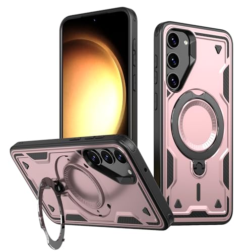Tuvror für Samsung Galaxy S23 Hülle, 360° Drehbarer Ständer, Stoßfeste, sturzsicher Handyhülle, Militärnorm Schutz Galaxy S23 Case. Rosa Tuvror für Samsung Galaxy S23 Hülle, 360° Drehbarer Ständer, Stoßfeste, sturzsicher Handyhülle, Militärnorm Schutz Galaxy S23 Case. Rosa von Tuvror