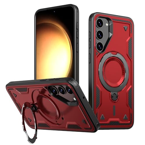 Tuvror für Samsung Galaxy S23 Hülle, 360° Drehbarer Ständer, Stoßfeste, sturzsicher Handyhülle, Militärnorm Schutz Galaxy S23 Case. Rot Tuvror für Samsung Galaxy S23 Hülle, 360° Drehbarer Ständer, Stoßfeste, sturzsicher Handyhülle, Militärnorm Schutz Galaxy S23 Case. Rot von Tuvror