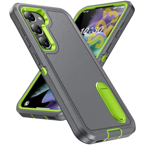 Tuvror für Samsung Galaxy S23 Hülle, mit Unsichtbarer Ständer, Stoßfeste staubdicht, sturzsicher Handyhülle, Militärnorm Schutz Galaxy S23 Case. Grau/Grün Tuvror für Samsung Galaxy S23 Hülle, mit Unsichtbarer Ständer, Stoßfeste staubdicht, sturzsicher Handyhülle, Militärnorm Schutz Galaxy S23 Case. Grau/Grün von Tuvror