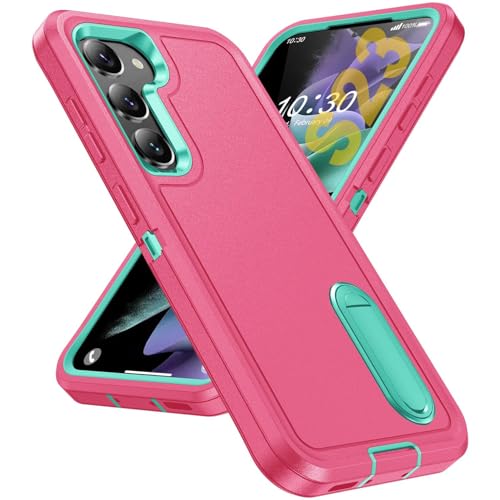 Tuvror für Samsung Galaxy S23 Hülle, mit Unsichtbarer Ständer, Stoßfeste staubdicht, sturzsicher Handyhülle, Militärnorm Schutz Galaxy S23 Case. Rosa/Cyan Tuvror für Samsung Galaxy S23 Hülle, mit Unsichtbarer Ständer, Stoßfeste staubdicht, sturzsicher Handyhülle, Militärnorm Schutz Galaxy S23 Case. Rosa/Cyan von Tuvror