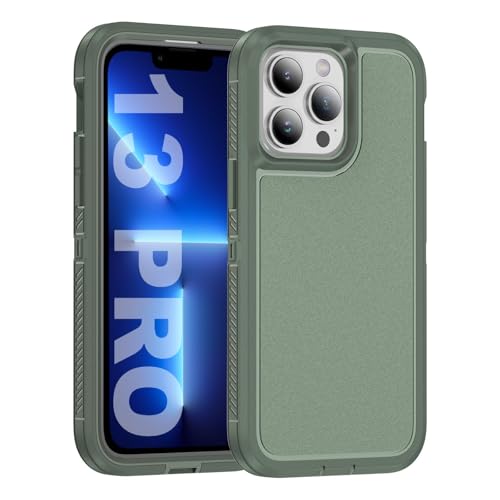 Tuvror für iPhone 13 Pro Hülle, Stoßfest Staubdicht, Militärnorm Schutz, Dual Guard Case für iPhone 13 Pro (6.1 Zoll), Grün von Tuvror
