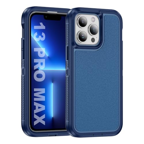 Tuvror für iPhone 13 Pro Max Hülle, Stoßfest Staubdicht, Militärnorm Schutz, Dual Guard Case für iPhone 13 Pro Max (6.7 Zoll), Blau von Tuvror
