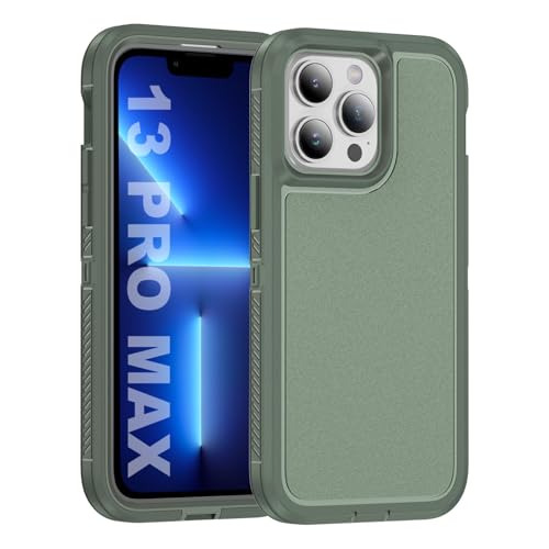 Tuvror für iPhone 13 Pro Max Hülle, Stoßfest Staubdicht, Militärnorm Schutz, Dual Guard Case für iPhone 13 Pro Max (6.7 Zoll), Grün von Tuvror