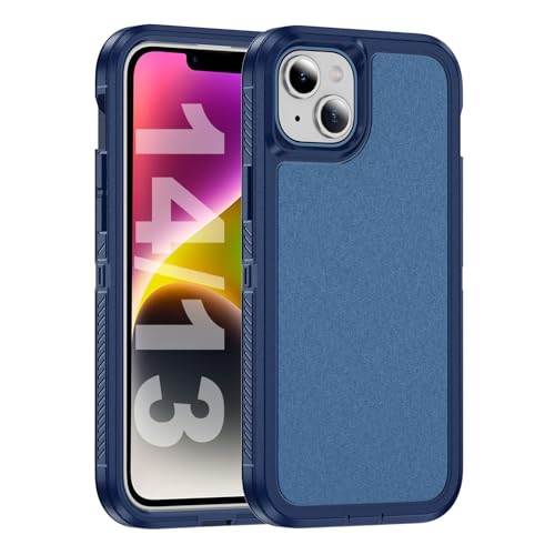 Tuvror für iPhone 14 Hülle und iPhone 13 Hülle, Stoßfest Staubdicht, Militärnorm Schutz, Dual Guard Case für iPhone 14/13 (6,1 Zoll), Blau von Tuvror
