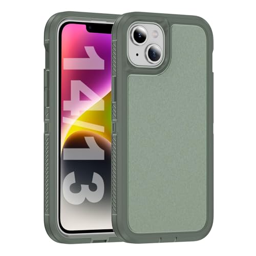 Tuvror für iPhone 14/13 Hülle, Militärnorm Schutz, Dual Guard Case, Grün von Tuvror