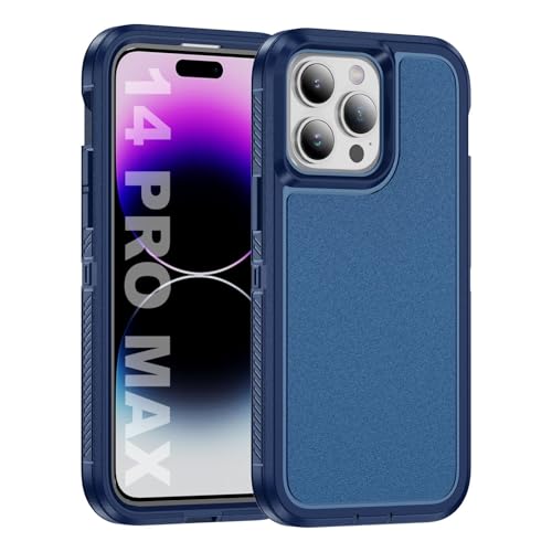 Tuvror für iPhone 14 Pro Max Hülle, Stoßfest Staubdicht, Militärnorm Schutz, Dual Guard Case für iPhone 14 Pro Max (6.7 Zoll), Blau von Tuvror