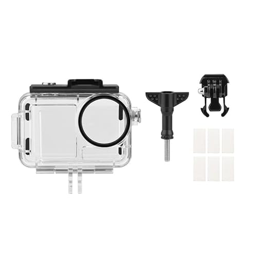 BRDRC Wasserdichtes Gehäuse für DJI OSMO Action 5 Pro, mit Anti-Beschlag-60 m Tauchgehäuse, Schutzschale, Unterwasserzubehör-Set für Action 4 / Action 3 mit Schnellspannschraube BRDRC Wasserdichtes Gehäuse für DJI OSMO Action 5 Pro, mit Anti-Beschlag-60 m Tauchgehäuse, Schutzschale, Unterwasserzubehör-Set für Action 4 / Action 3 mit Schnellspannschraube von Tuvzylory