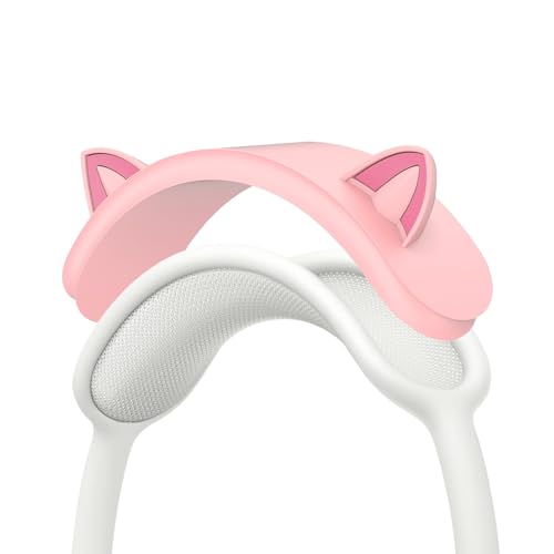 Ersatz-Kopfband-Abdeckung, weiches, waschbares Silikon, Katzenohr-Kopfhörer für Apple AirPods Max Zubehör, einfache Installation in einem Schritt, Rosa Ersatz-Kopfband-Abdeckung, weiches, waschbares Silikon, Katzenohr-Kopfhörer für Apple AirPods Max Zubehör, einfache Installation in einem Schritt, Rosa von Tuvzylory