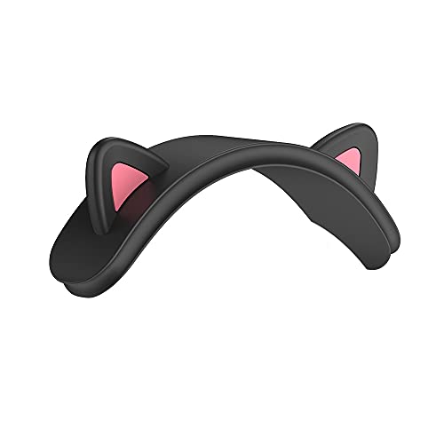 Katzenohr-Kopfhörer, Kopfband-Abdeckung für Apple AirPods Max, weiche Silikon-Kopfhörer, Silikon-Kopfbandabdeckungen, niedliches Gaming-Zubehör, Schwarz Katzenohr-Kopfhörer, Kopfband-Abdeckung für Apple AirPods Max, weiche Silikon-Kopfhörer, Silikon-Kopfbandabdeckungen, niedliches Gaming-Zubehör, Schwarz von Tuvzylory