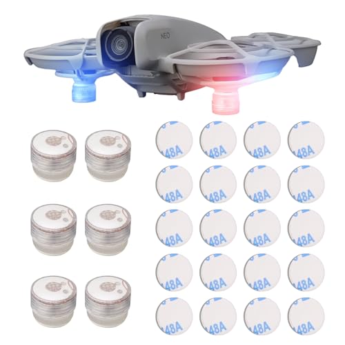 Mini-Blinklichter für DJI NEO Drohne, Stroboskoplicht, universeller Schnellblitz, Drohne, hohes Licht, rot und blau, für DJI NEO Drohnenzubehör (6 Stück) von Tuvzylory
