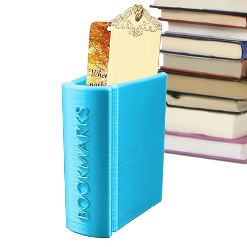 Tuxxjzm Lesezeichen-Präsentationsständer, Buchförmiger Linealhalter, multifunktionale Tischdekoration, großes Fassungsvermögen, Schulbedarf für den täglichen Gebrauch von Tuxxjzm