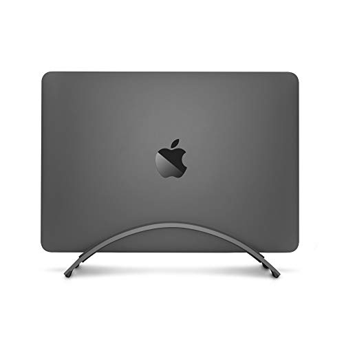 Twelve South BookArc für MacBook | Platzsparender vertikaler Laptopständer für Apple Notebooks (Grau) von Twelve South