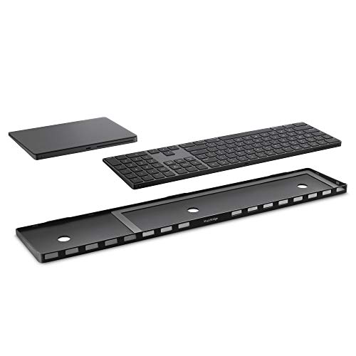 Twelve South MagicBridge Extended | Verbindet Apple Magic Trackpad 2 mit Apple Magic Keyboard mit Ziffernblock - Trackpad und Tastatur nicht enthalten (schwarz) von Twelve South