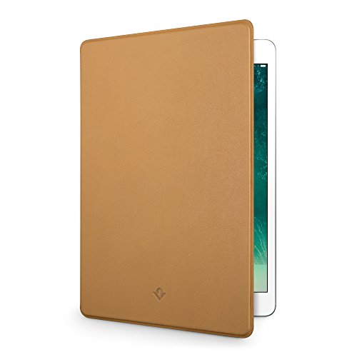 Twelve South SurfacePad für iPad Pro 10.5" , Ultraflaches Luxus-Lederhülle + Display-Ständer (Hellbraun) von Twelve South