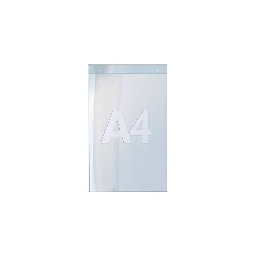 Prospekthalter f.Format DIN A4 hoch Acryl transparent zur Wandbefestigung von Twinco