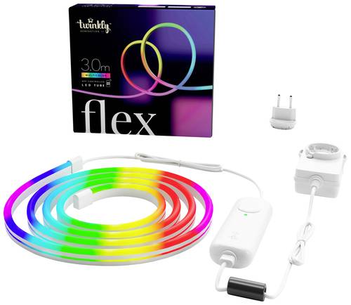 Twinkly FLEX TWFL300STW-WEU LED-Streifen-Basisset EEK: G (A - G) mit Stecker 230V 3m RGB 1St. von Twinkly