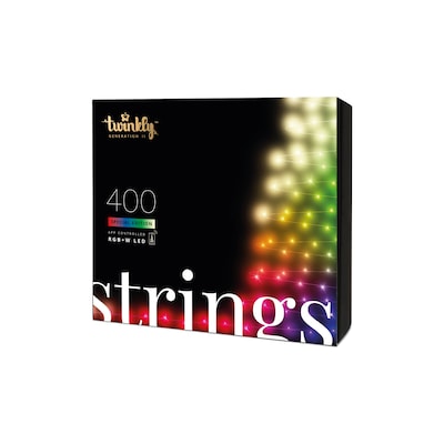 twinkly Smarte Lichterkette STRINGS mit 400 5mm LED RGBW , 32m, WiFi von Twinkly