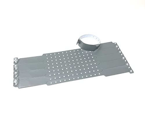 PVC Einlassbänder Vinyl Kontrollbänder Eintrittsbänder - twist4® (silber, 10 Stück) von Twist4