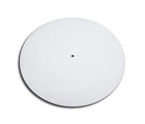 Twist4 Slipmats Plattentellerauflage aus Filz für LP Vinyl Schallplatten - twist4® (weiß, 1 Stück) von Twist4