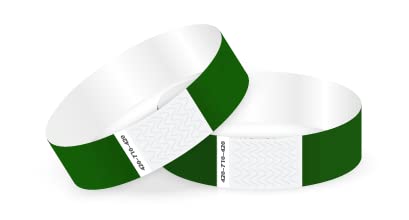 Tyvek Einlassbänder in bunten Farben: Eintrittsbänder Partybänder Partybändchen Einlassbänder Securebänder aus Tyvek von Twist4 (250 Stück, grün) von Twist4