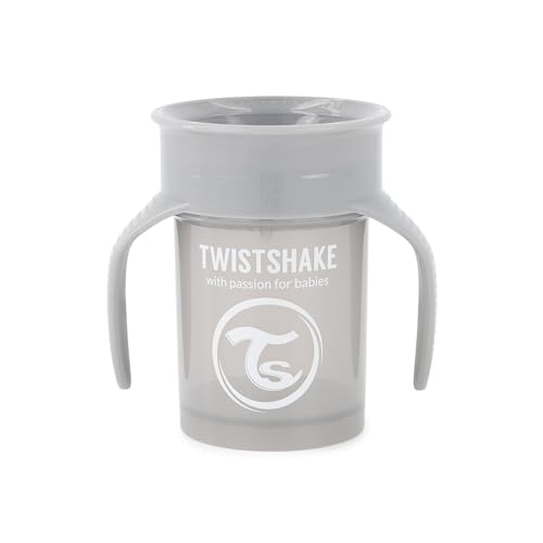 Twistshake - 360 Cup 6+m Pastel Grey von Twistshake