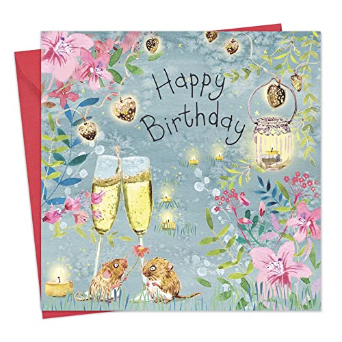 Twizler Geburtstagskarte für Sie oder Ihn mit Champagner - Geburtstagskarte für Frauen - Geburtstagskarte für Männer - niedliche Geburtstagskarte - Geburtstagskarte für Männer - Geburtstagskarte Damen von Twizler