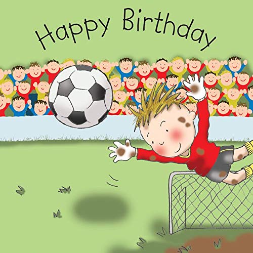 Twizler Geburtstagskarte mit Fußball - Geburtstagskarte für Jungen - Geburtstagskarte für Jungen - Geburtstagskarte für Jungen - Sportliche Geburtstagskarte - Kindergeburtstagskarten von Twizler