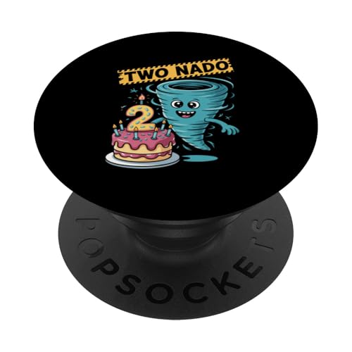 Zwei Nado Geburtstag 2. Geburtstag Zwei Nado PopSockets Klebender PopGrip von Two Nado Gifts for Boys and Girls