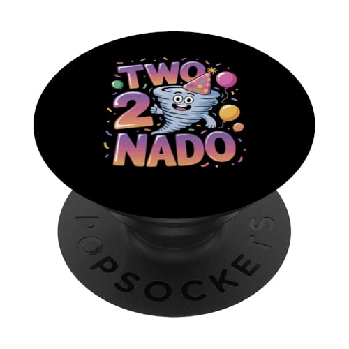 Zwei Nado Geburtstag 2. Geburtstag Zwei Nado PopSockets Klebender PopGrip von Two Nado Gifts for Boys and Girls