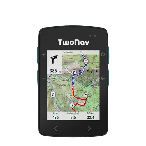 TwoNav ROC, Outdoor GPS mit 2,7-Zoll-Bildschirm für MTB, Fahrrad, Gravel oder Bikepacking oder Navigation mit Karten. Farbe Türkis von TwoNav