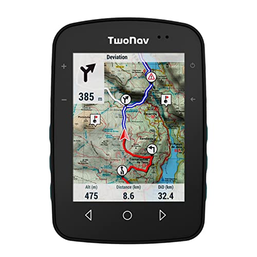 TwoNav Terra, Outdoor GPS mit 3,7-Zoll-Breitbild für Berg, Wandern, MTB, Fahrrad oder Navigation mit Karten enthalten. Farbe Türkis von TwoNav