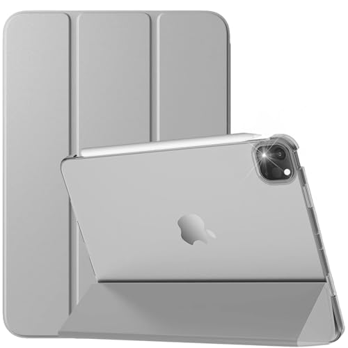 Für Apple iPad Pro 11 Zoll Hülle (2021/2020/2018) Generation Smart CoverUnterstützung PencilModell Nr. A2301/ A2377/ A2459/ A2460/ A2068/ A2228/ A2230/ A2231/ A1934/ A1979/ A1980/ A2013 (Grau) von TwoStop