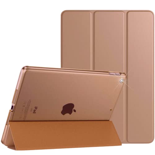 Schutzhülle für Apple iPad Air 2, magnetische Lederhülle, automatische Wake/Sleep-Funktion, passend für Modell A1566 / A1567, goldfarben von TwoStop