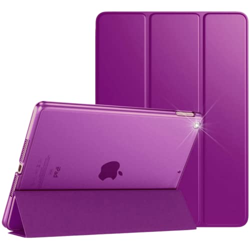 Schutzhülle für Apple iPad Air 2, magnetische Lederhülle, automatische Wake/Sleep-Funktion, passend für Modell-Nr. A1566 / A1567, Violett von TwoStop