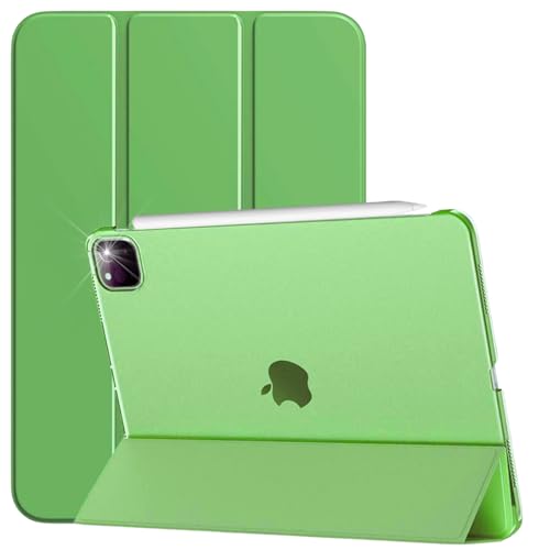 Schutzhülle für Apple iPad Pro 11 Zoll (2021/2020/2018) Generation Smart Cover - Support Pencil - Modellnr. A2301/ A2377/ A2459/ A2460/ A2068/ A2228/ A2230/ A2231/ A1934/ A1979 A19800 / A2013 (Grün) von TwoStop