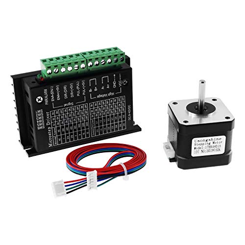 Twotrees Nema 17 Schrittmotor + Schrittmotortreiber, TB6600 4A 9-42V Nema 17/23 CNC-Controller Einachsiger Hybrid - Verbesserte Version Twotrees Nema 17 Schrittmotor + Schrittmotortreiber, TB6600 4A 9-42V Nema 17/23 CNC-Controller Einachsiger Hybrid - Verbesserte Version von Twotrees