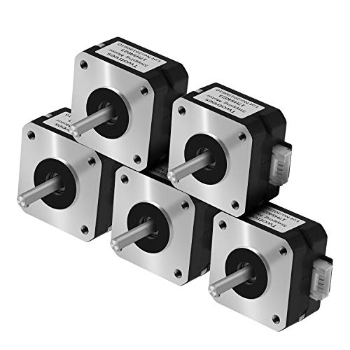 Twotrees Nema17 moteur pas à pas bipolaire 42 moteur fil 4 fils avec câble de 1 m 23mm 42BYGH 1.5A moteur pour imprimante 3D CNC XYZ (5 pack) von Twotrees