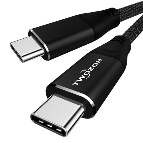 Twozoh 4K USB C Kabel 100W 3M (All-in-One), USB 3.2 Gen 2 X 2 20Gbps Datenübertragung PD Schnellladung USB C 3.1 Typ C Kabel, 4K@60Hz Video Monitor Kabel von Twozoh