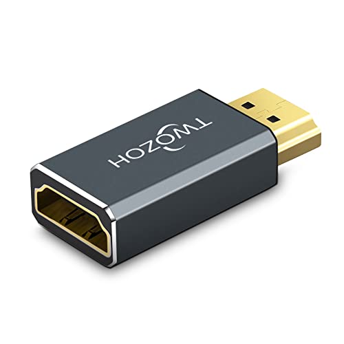 Twozoh 8K HDMI Verlängerungs Adapter, HDMI 2.1 Stecker auf Buchse Adapter, HDMI Kupplung 8K unterstützt 8K@60Hz, 4K@120Hz, 2K@240Hz von Twozoh