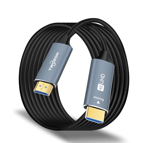 Twozoh HDMI Glasfaser Kabel 30M, HDMI Optisches Kabel 2.0 4K/60Hz (4:4:4 HDR10 HDCP2.2) 1440p 144Hz 18Gbps High Speed UHD Fiber Optic HDMI Kabel von Twozoh