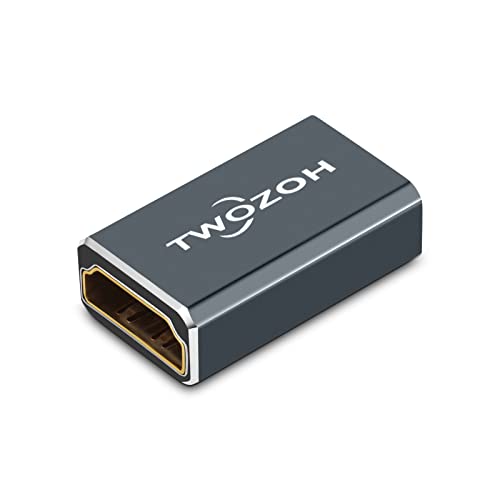 Twozoh 8K HDMI Koppler (1 Paket), HDMI 2.1 Buchse auf Buchse, HDMI Buchse 48Gbps, HDMI Verlängerung 8K @ 60Hz, 4K@120Hz 1080p Twozoh 8K HDMI Koppler (1 Paket), HDMI 2.1 Buchse auf Buchse, HDMI Buchse 48Gbps, HDMI Verlängerung 8K @ 60Hz, 4K@120Hz 1080p von Twozoh
